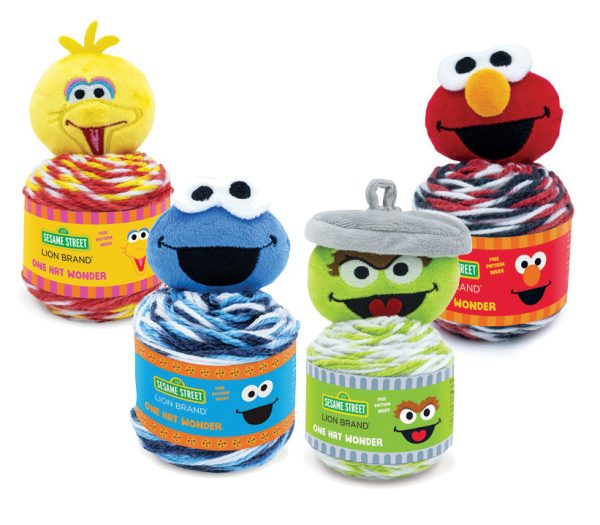 Sesame Street One Hat Wonder Yarn Set of 4 For Sale