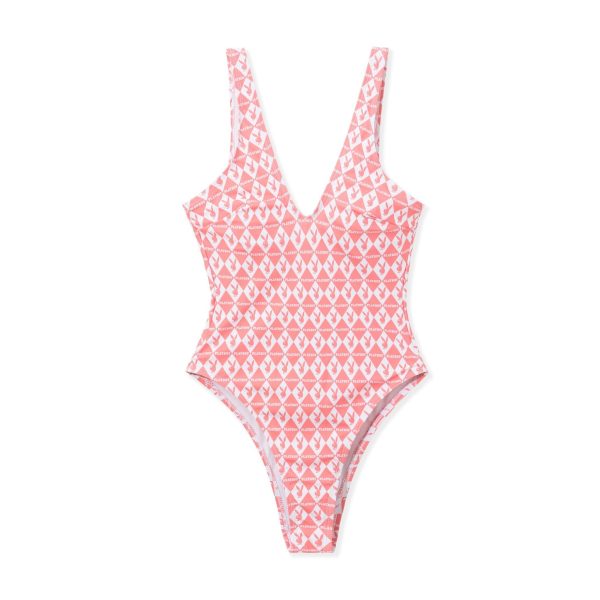 Women s One Piece Monogram Swimsuit Online Hot Sale