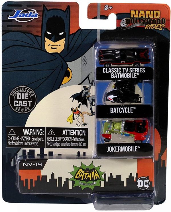 Batman 1966 TV Series Nano Hollywood Rides 3-Pack For Sale